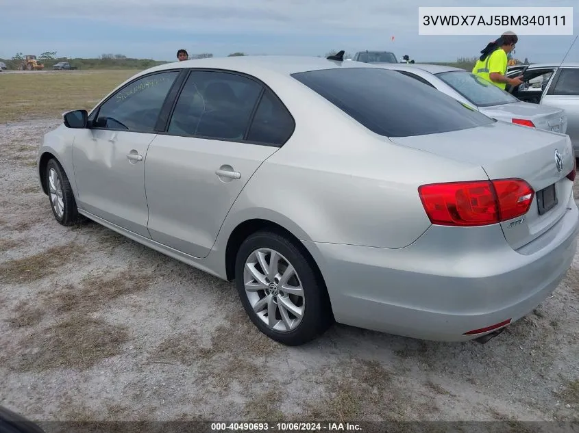 3VWDX7AJ5BM340111 2011 Volkswagen Jetta Se