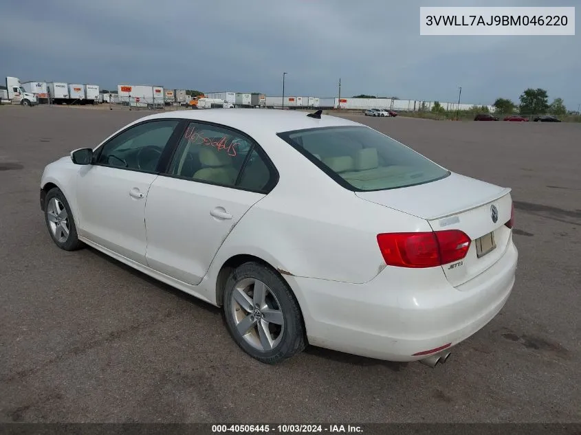 3VWLL7AJ9BM046220 2011 Volkswagen Jetta 2.0L Tdi