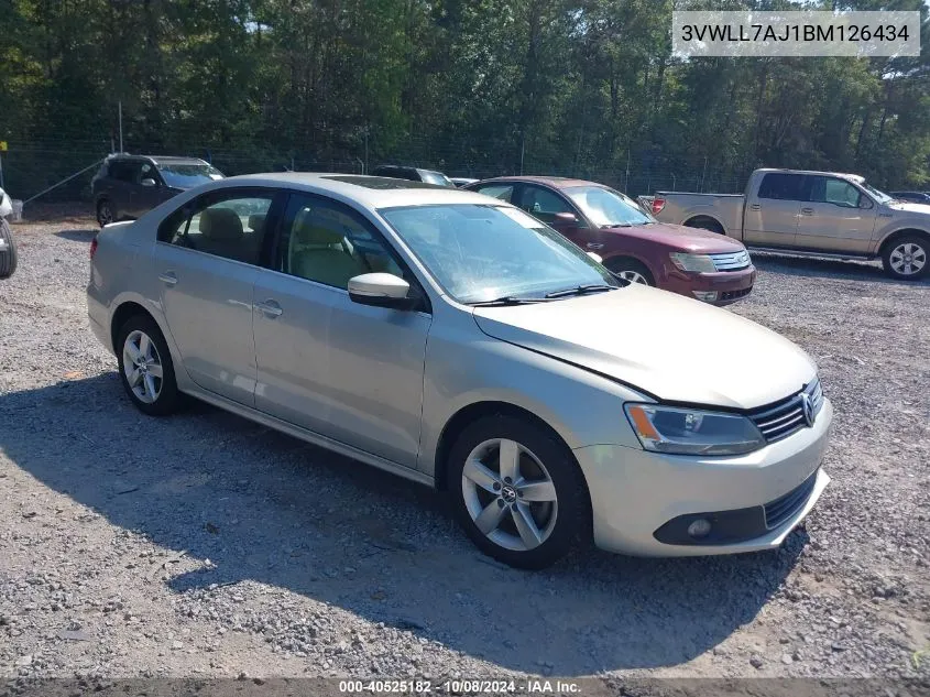 2011 Volkswagen Jetta Tdi VIN: 3VWLL7AJ1BM126434 Lot: 40525182