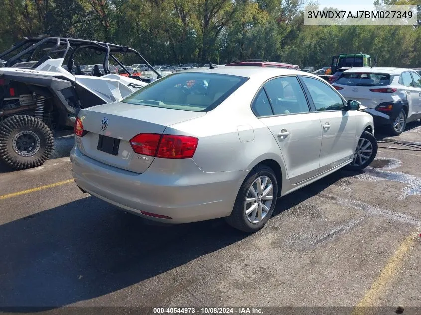 3VWDX7AJ7BM027349 2011 Volkswagen Jetta 2.5L Se