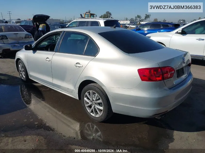 3VWDZ7AJ0BM366383 2011 Volkswagen Jetta Se