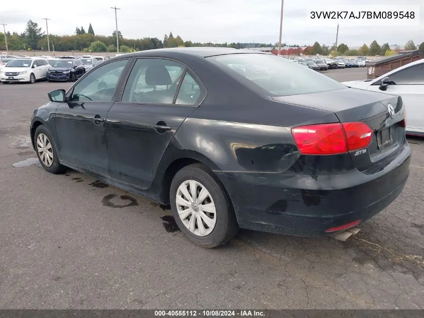 3VW2K7AJ7BM089548 2011 Volkswagen Jetta 2.0L S