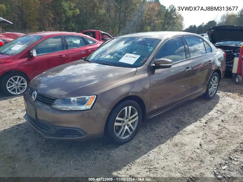 2011 Volkswagen Jetta 2.5L Se VIN: 3VWDX7AJ8BM313677 Lot: 40722909