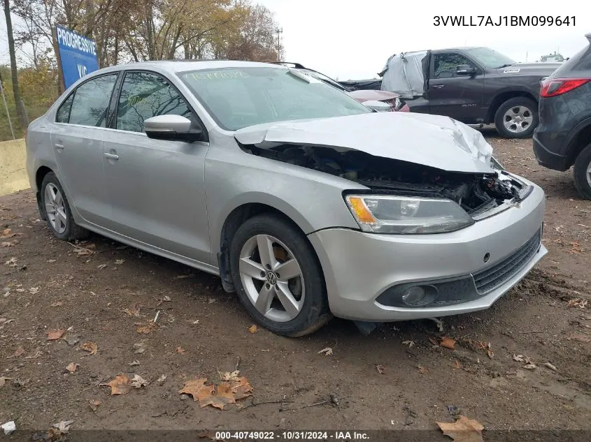 2011 Volkswagen Jetta 2.0L Tdi VIN: 3VWLL7AJ1BM099641 Lot: 40749022