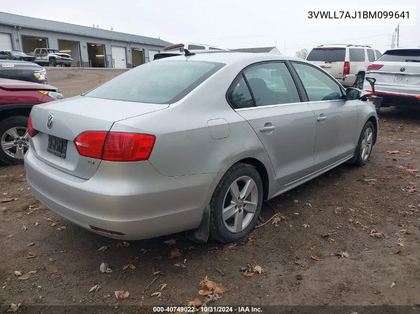 2011 Volkswagen Jetta 2.0L Tdi VIN: 3VWLL7AJ1BM099641 Lot: 40749022