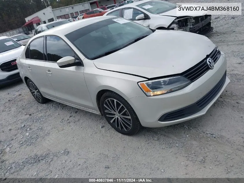 2011 Volkswagen Jetta 2.5L Se VIN: 3VWDX7AJ4BM368160 Lot: 40837846