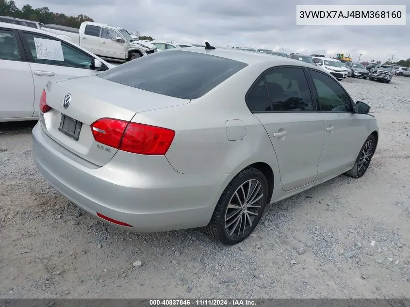 2011 Volkswagen Jetta 2.5L Se VIN: 3VWDX7AJ4BM368160 Lot: 40837846