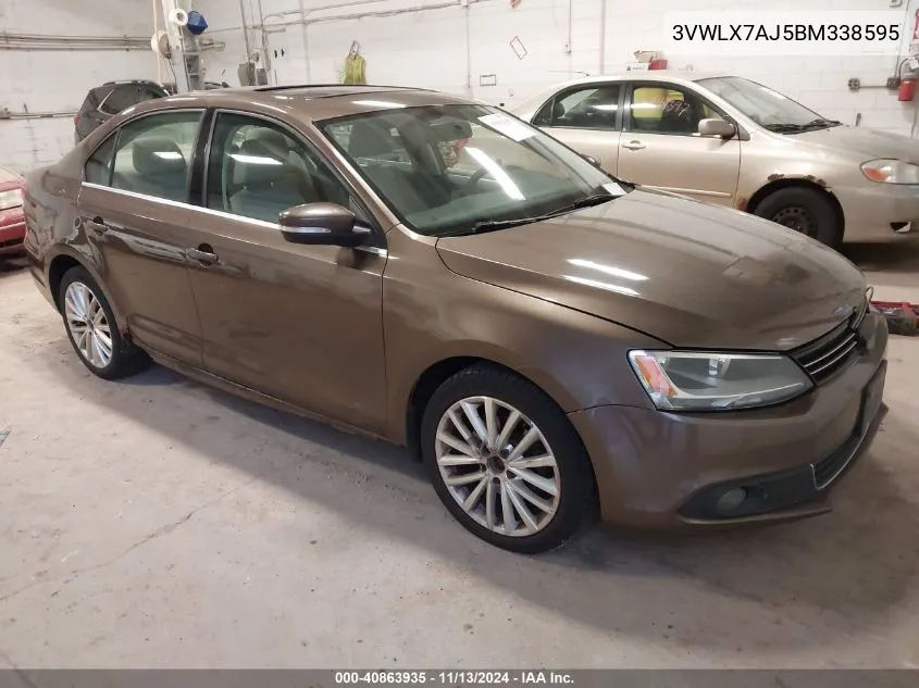 2011 Volkswagen Jetta 2.5L Sel VIN: 3VWLX7AJ5BM338595 Lot: 40863935