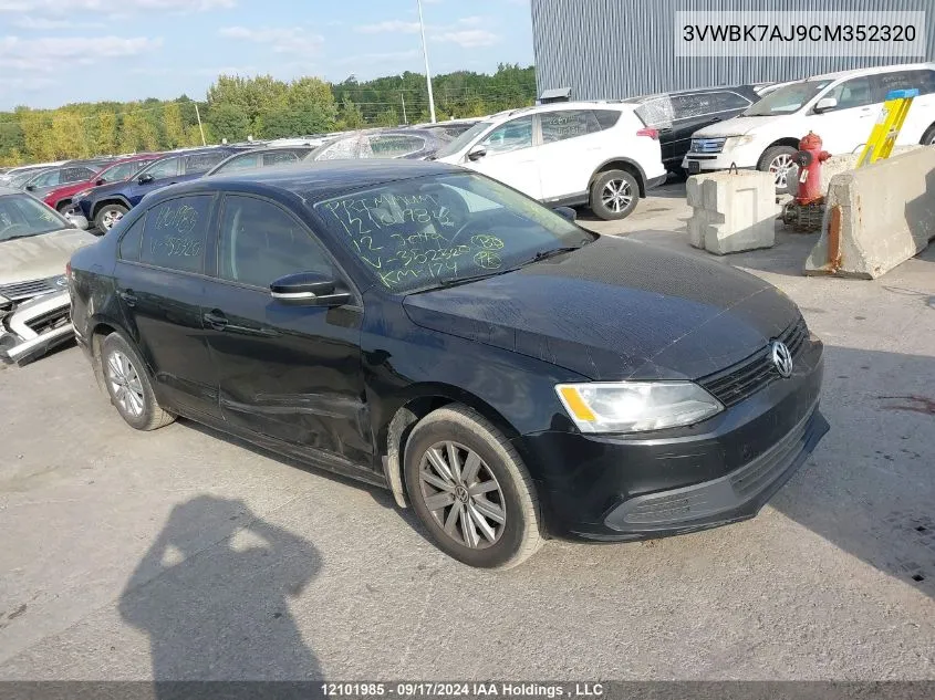 3VWBK7AJ9CM352320 2012 Volkswagen Jetta Sedan