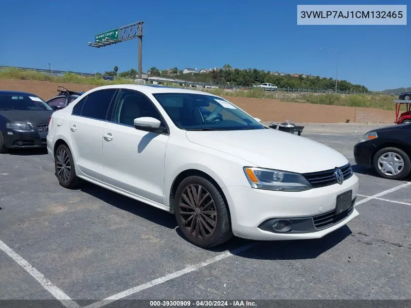 3VWLP7AJ1CM132465 2012 Volkswagen Jetta 2.5L Sel Premium