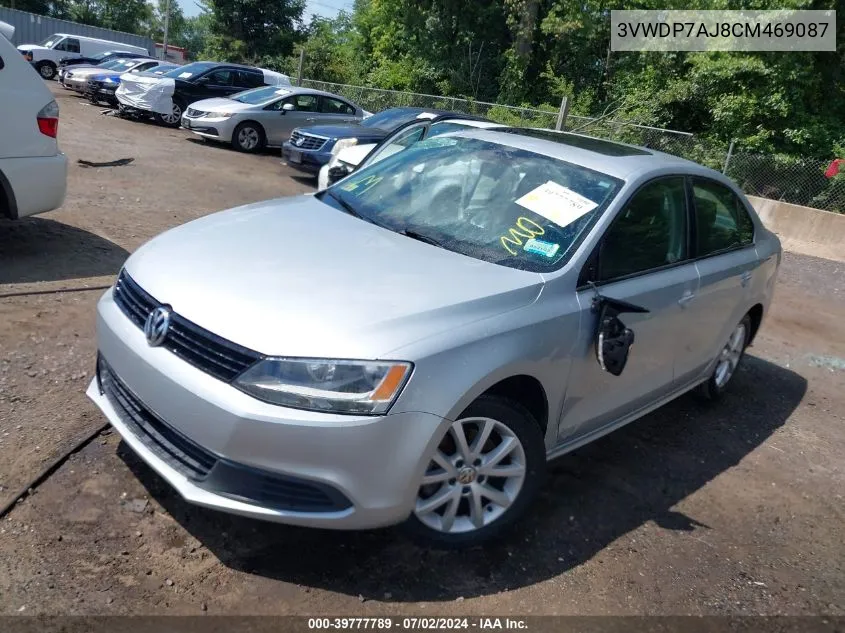 3VWDP7AJ8CM469087 2012 Volkswagen Jetta 2.5L Se