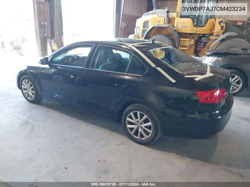 3VWDP7AJ7CM423234 2012 Volkswagen Jetta 2.5L Se