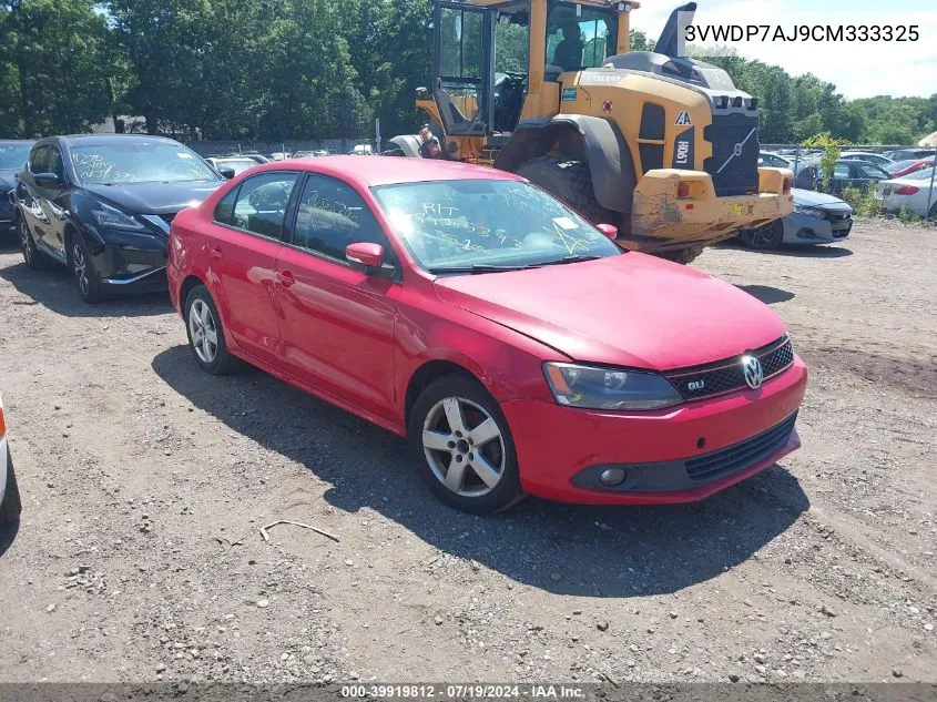 2012 Volkswagen Jetta 2.5L Se VIN: 3VWDP7AJ9CM333325 Lot: 39919812