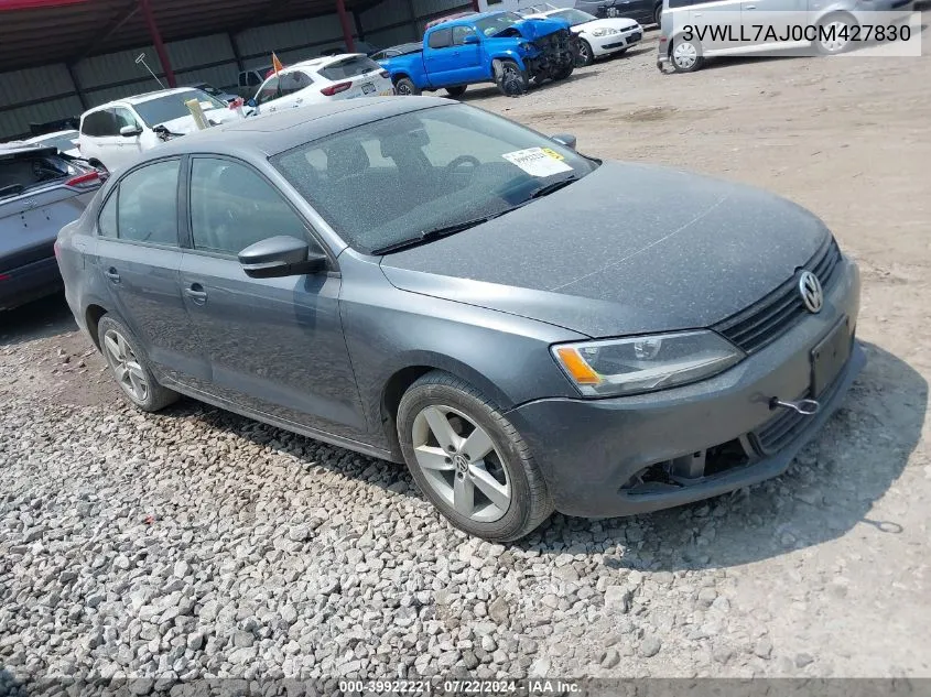 3VWLL7AJ0CM427830 2012 Volkswagen Jetta 2.0L Tdi