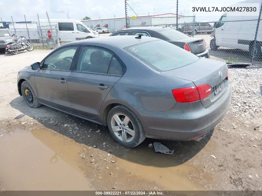 3VWLL7AJ0CM427830 2012 Volkswagen Jetta 2.0L Tdi