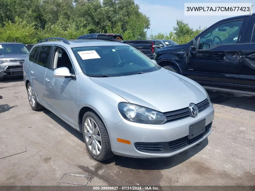 2012 Volkswagen Jetta Sportwagen 2.0L Tdi VIN: 3VWPL7AJ7CM677423 Lot: 39989627