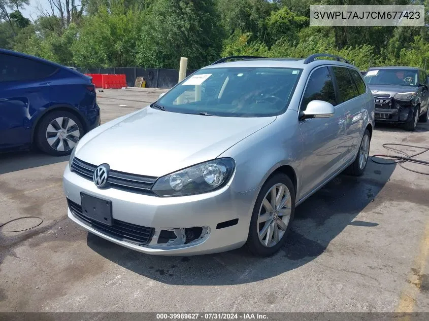 3VWPL7AJ7CM677423 2012 Volkswagen Jetta Sportwagen 2.0L Tdi