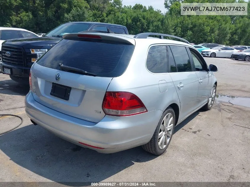 2012 Volkswagen Jetta Sportwagen 2.0L Tdi VIN: 3VWPL7AJ7CM677423 Lot: 39989627