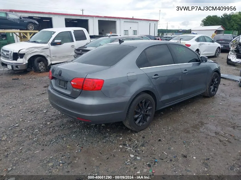 3VWLP7AJ3CM409956 2012 Volkswagen Jetta 2.5L Sel