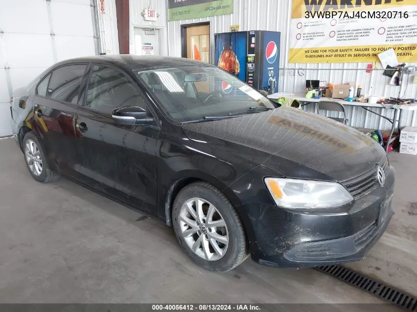 3VWBP7AJ4CM320716 2012 Volkswagen Jetta 2.5L Se