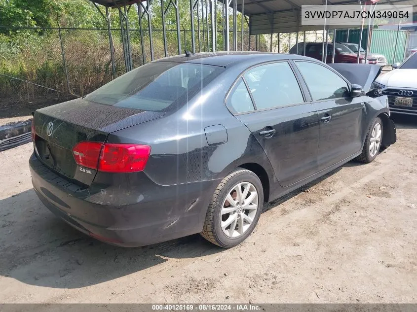 3VWDP7AJ7CM349054 2012 Volkswagen Jetta 2.5L Se