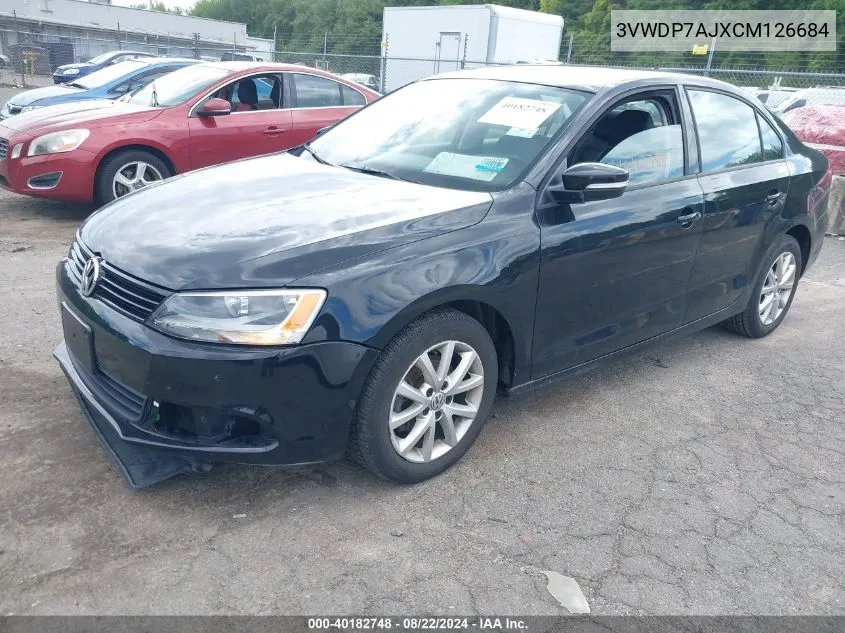 3VWDP7AJXCM126684 2012 Volkswagen Jetta 2.5L Se