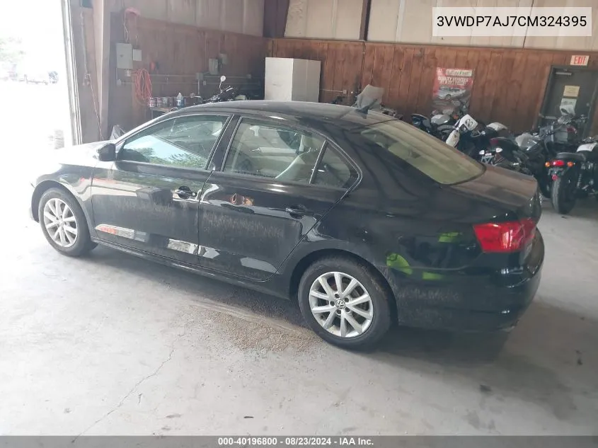 3VWDP7AJ7CM324395 2012 Volkswagen Jetta 2.5L Se