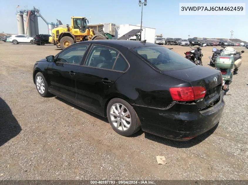 3VWDP7AJ6CM462459 2012 Volkswagen Jetta 2.5L Se