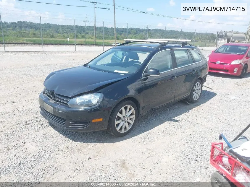 3VWPL7AJ9CM714715 2012 Volkswagen Jetta Sportwagen 2.0L Tdi