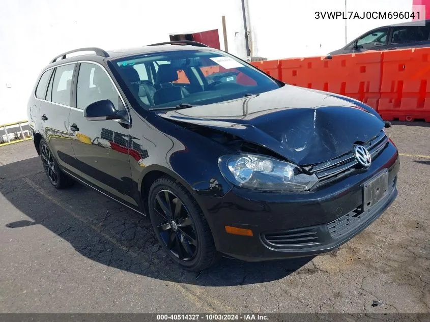 3VWPL7AJ0CM696041 2012 Volkswagen Jetta Sportwagen 2.0L Tdi