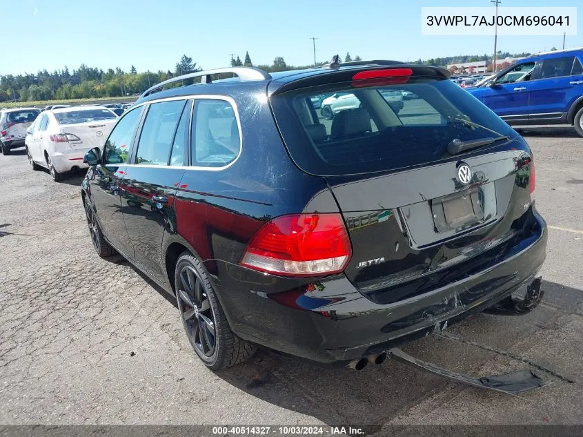 3VWPL7AJ0CM696041 2012 Volkswagen Jetta Sportwagen 2.0L Tdi