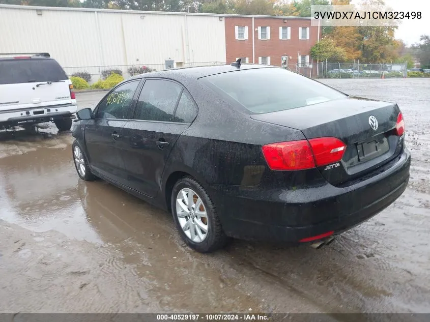 2012 Volkswagen Jetta 2.5L Se VIN: 3VWDX7AJ1CM323498 Lot: 40529197