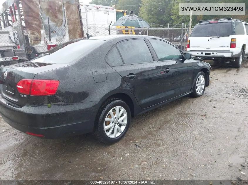 2012 Volkswagen Jetta 2.5L Se VIN: 3VWDX7AJ1CM323498 Lot: 40529197