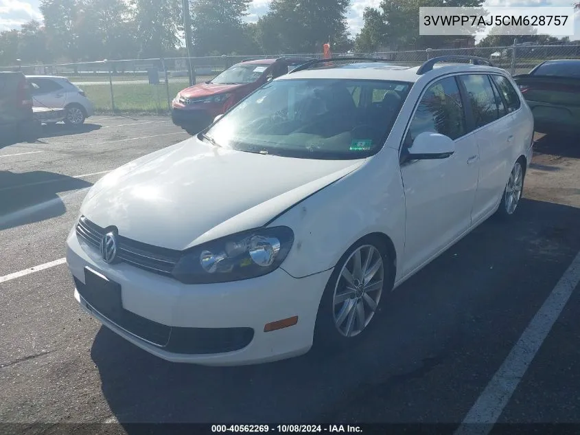 2012 Volkswagen Jetta Sportwagen 2.5L Se VIN: 3VWPP7AJ5CM628757 Lot: 40562269