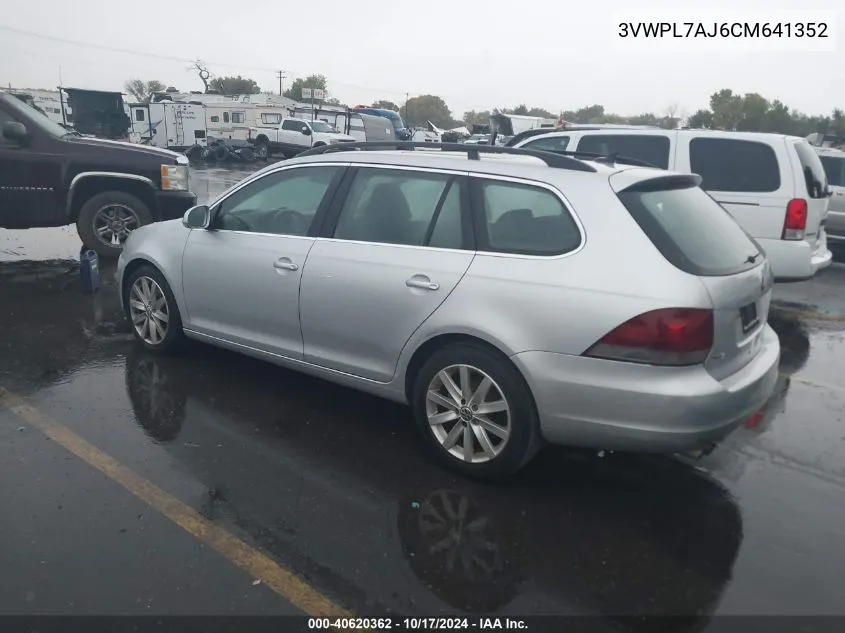 2012 Volkswagen Jetta Tdi VIN: 3VWPL7AJ6CM641352 Lot: 40620362