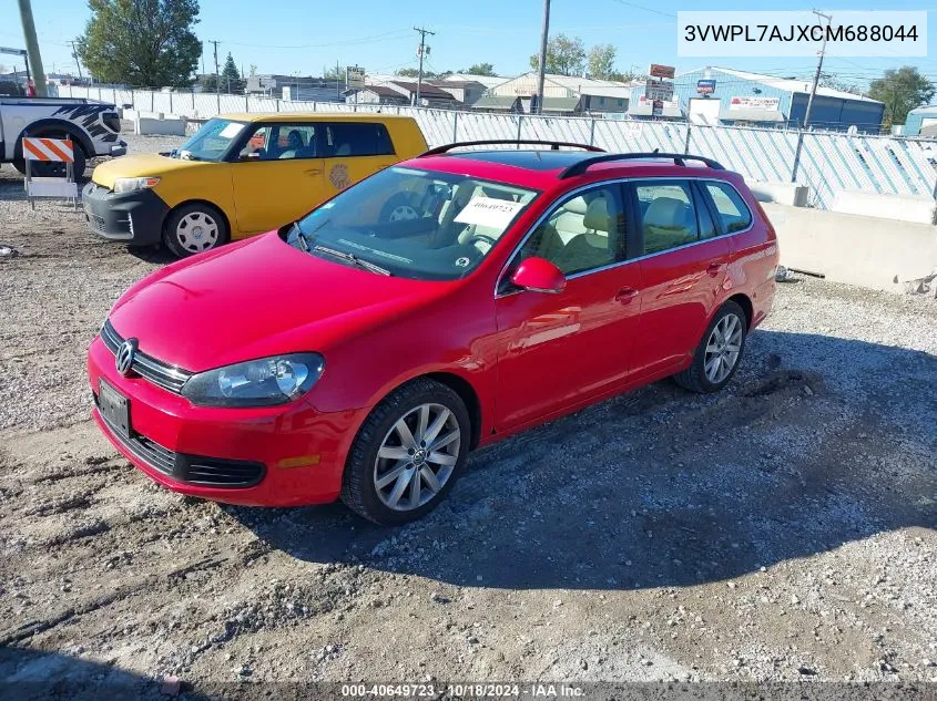 2012 Volkswagen Jetta Sportwagen 2.0L Tdi VIN: 3VWPL7AJXCM688044 Lot: 40649723