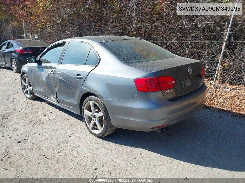 2012 Volkswagen Jetta 2.5L Se VIN: 3VWDX7AJ9CM349295 Lot: 40668298