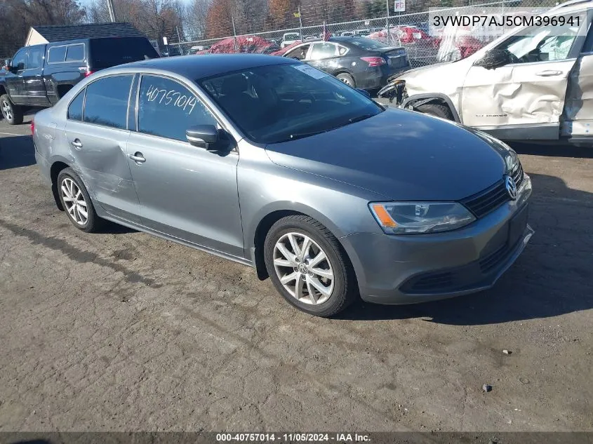 2012 Volkswagen Jetta 2.5L Se VIN: 3VWDP7AJ5CM396941 Lot: 40757014