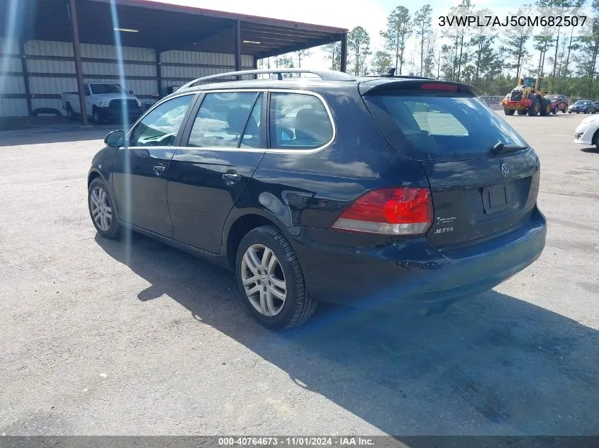 2012 Volkswagen Jetta Sportwagen 2.0L Tdi VIN: 3VWPL7AJ5CM682507 Lot: 40764673