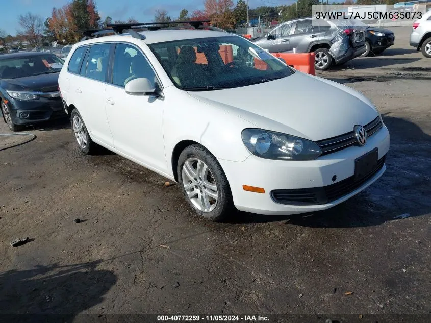 2012 Volkswagen Jetta Sportwagen 2.0L Tdi VIN: 3VWPL7AJ5CM635073 Lot: 40772259