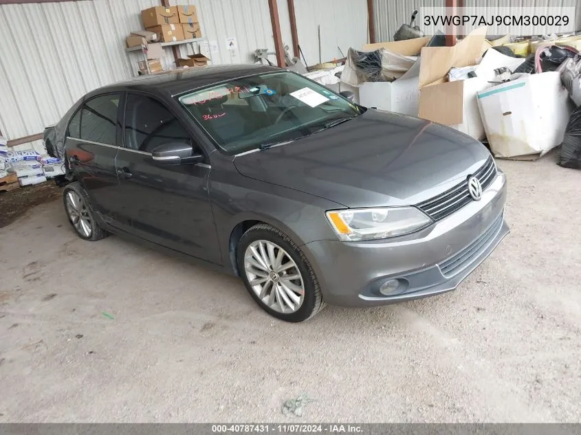 2012 Volkswagen Jetta 2.5L Sel VIN: 3VWGP7AJ9CM300029 Lot: 40787431