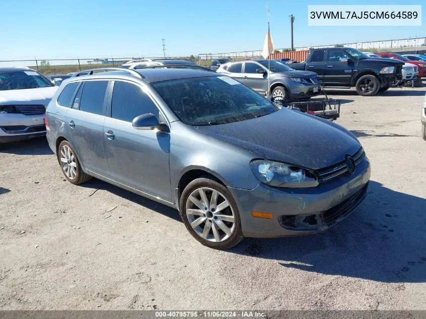 2012 Volkswagen Jetta Sportwagen 2.0L Tdi VIN: 3VWML7AJ5CM664589 Lot: 40795795