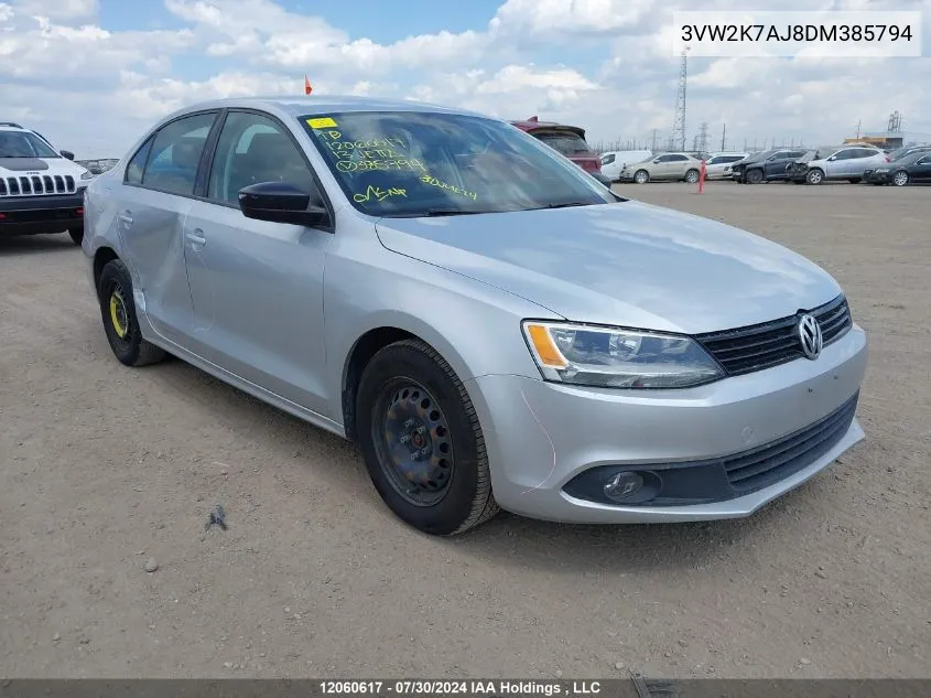 3VW2K7AJ8DM385794 2013 Volkswagen Jetta Sedan