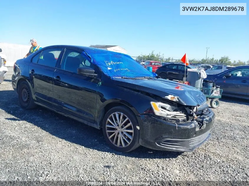 3VW2K7AJ8DM289678 2013 Volkswagen Jetta Sedan