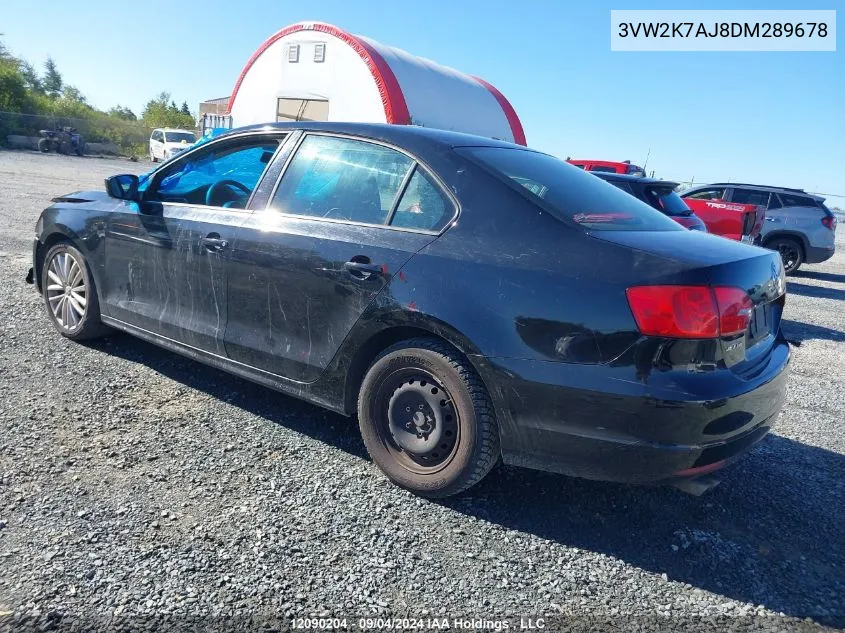 3VW2K7AJ8DM289678 2013 Volkswagen Jetta Sedan