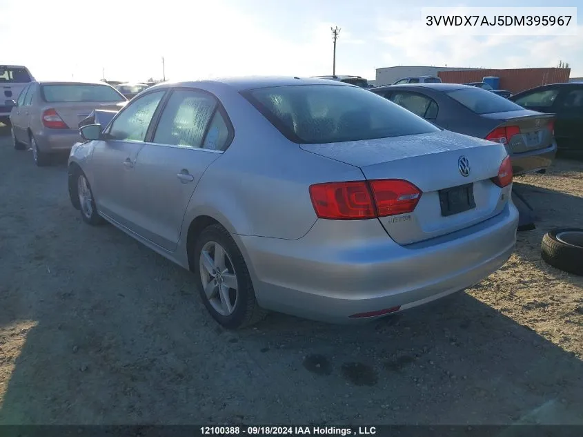 3VWDX7AJ5DM395967 2013 Volkswagen Jetta Sedan