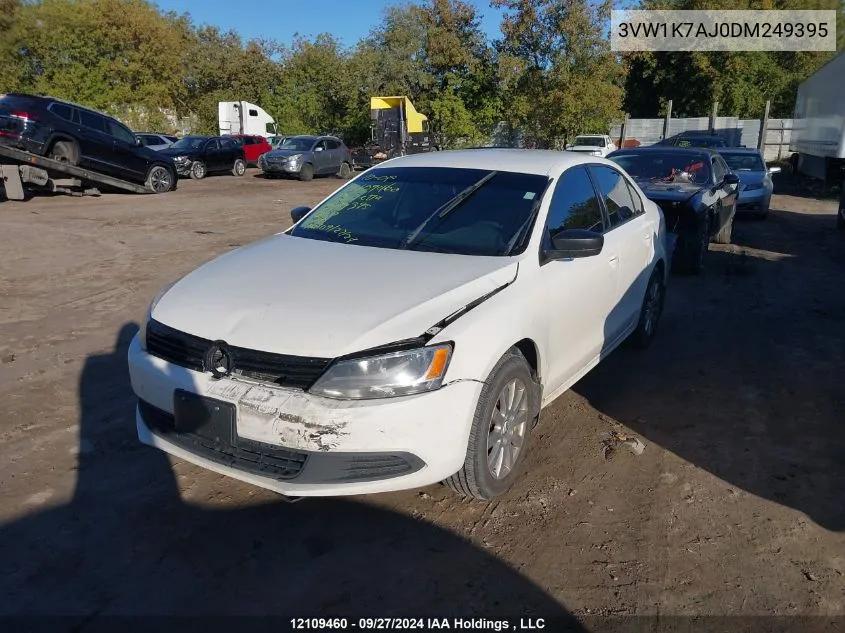 2013 Volkswagen Jetta Sedan VIN: 3VW1K7AJ0DM249395 Lot: 12109460