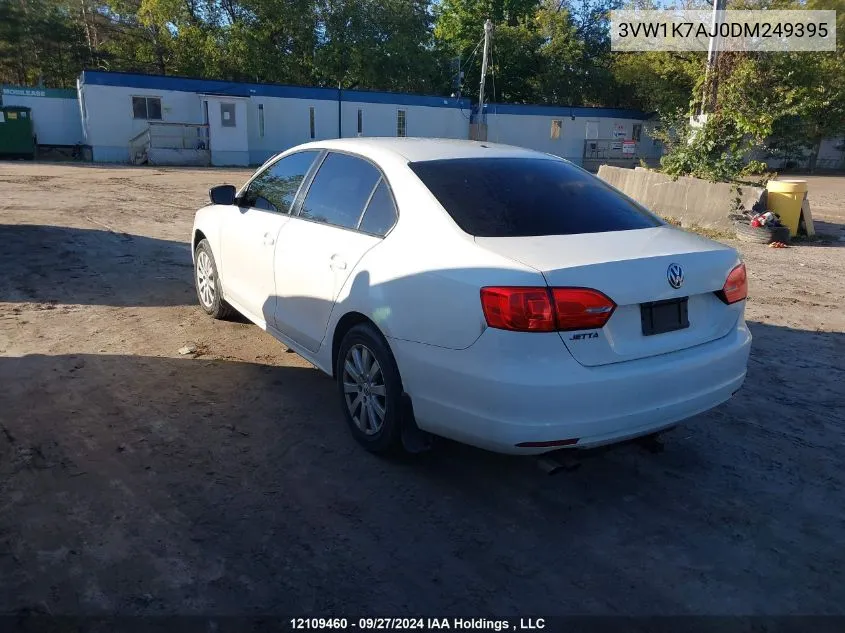 2013 Volkswagen Jetta Sedan VIN: 3VW1K7AJ0DM249395 Lot: 12109460