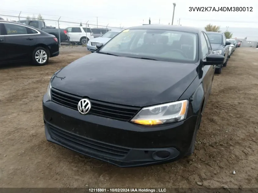 3VW2K7AJ4DM380012 2013 Volkswagen Jetta S