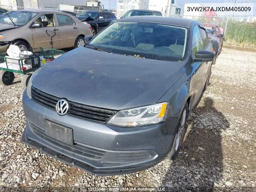 2013 Volkswagen Jetta Sedan VIN: 3VW2K7AJXDM405009 Lot: 12123340